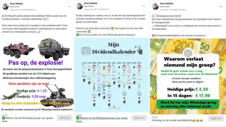 Beleggingsscams op social media: Nout Wellink