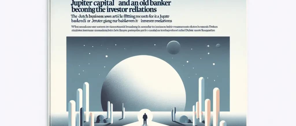 Jupiter Capital haalt oud-bankier Roan van der Heul aan als Investor Relations