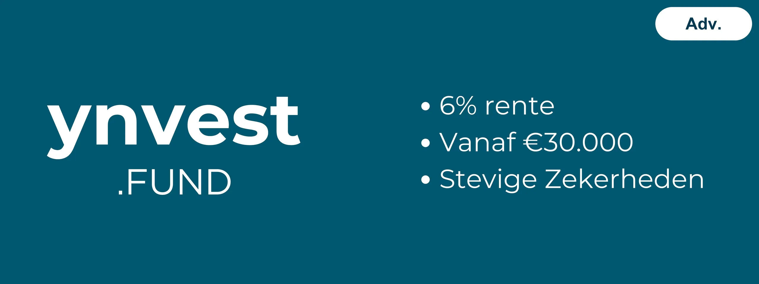 6% Rente Vanaf €30.000 Stevige Zekerheden