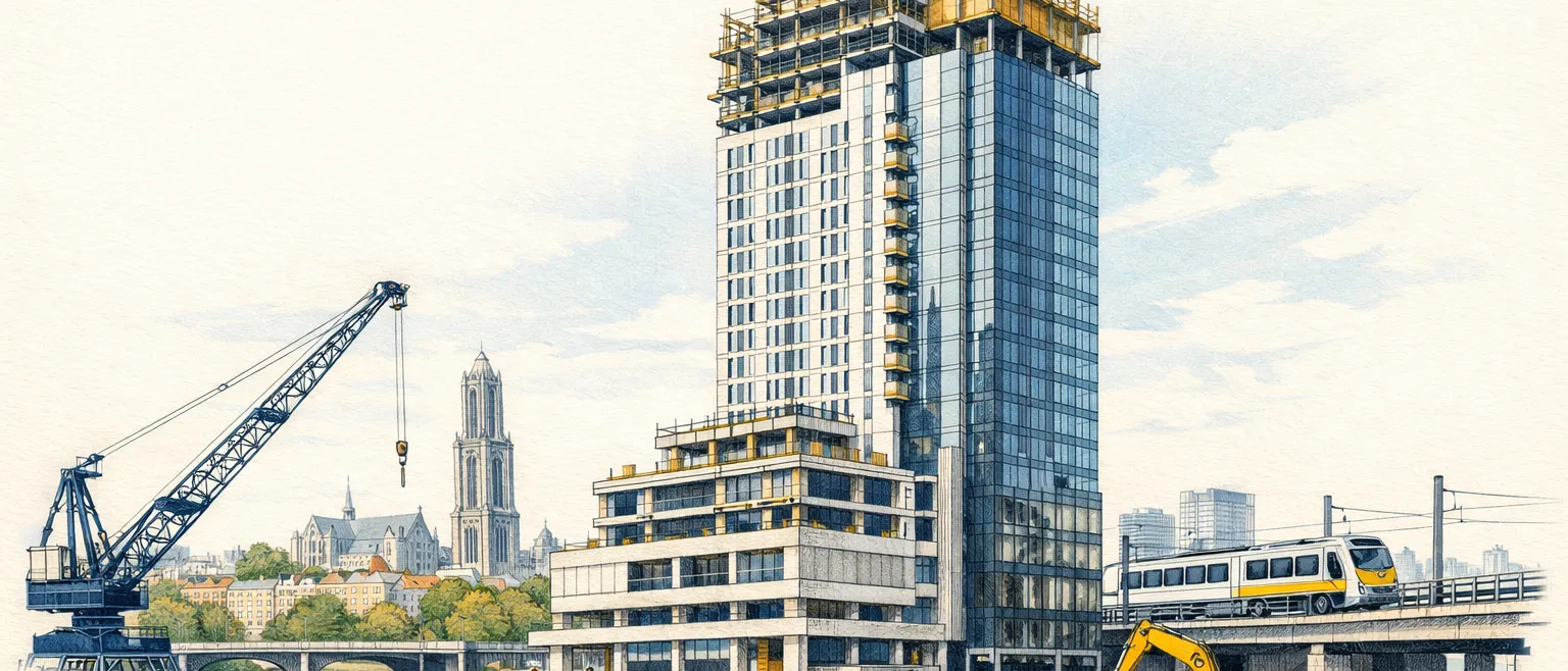 Jupiter Capital investeert 33 miljoen euro in afbouw Galaxy Tower Utrecht